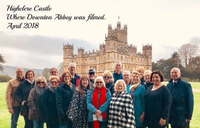 Highclere Castle when Downton Abbey was filmed - April 2018