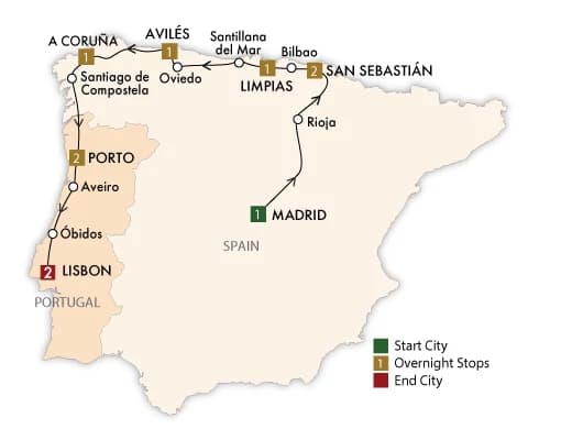 Northern Spain and Portugal